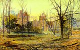 Evening Knostrop Old Hall by John Atkinson Grimshaw